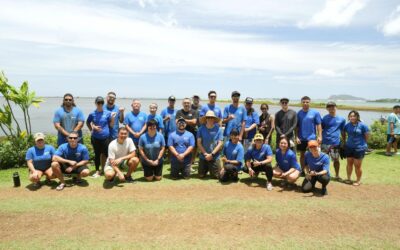 Team Serve Supports Mark Noguchi’s Birthday Workday with Paepae O Heʻeia