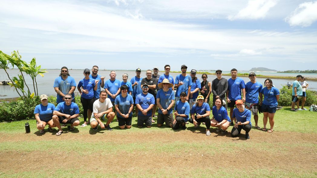 Team Serve Supports Mark Noguchi’s Birthday Workday with Paepae O Heʻeia